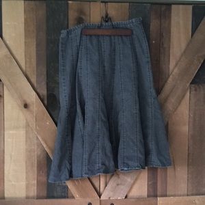 Larry Levine stretch Jean skirt
